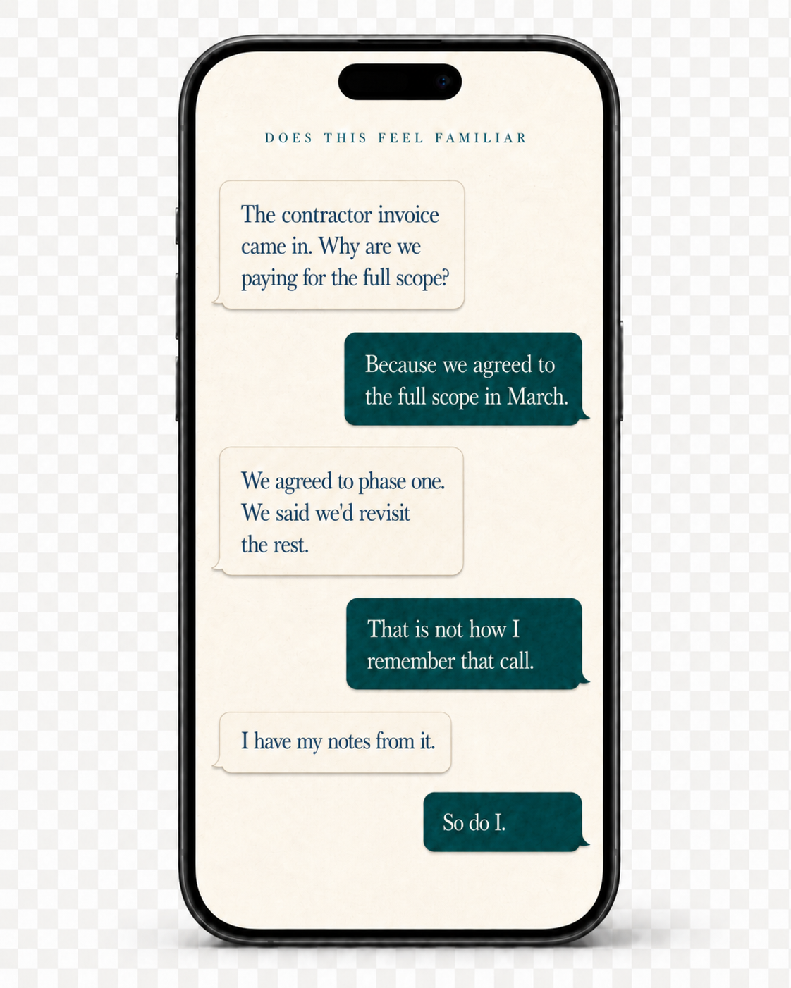 A cofounder text exchange